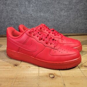 Nike Air Force 1 Low 07 LV8 University Red Men's Size 13 Triple Red